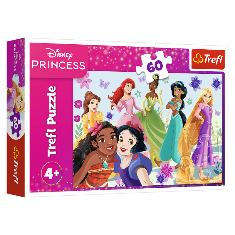 Trefl DISNEY PRINCESS Puzle Princeses, 60 gab.