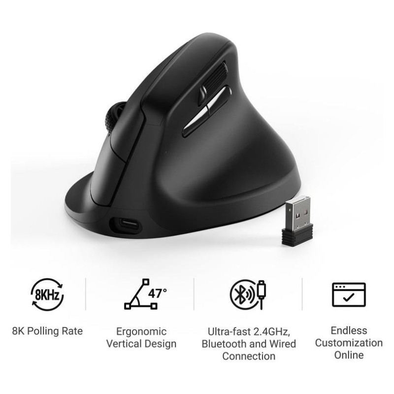 Keychron MOUSE USB OPTICAL WRL M5/BLACK M5-A23 KEYCHRON