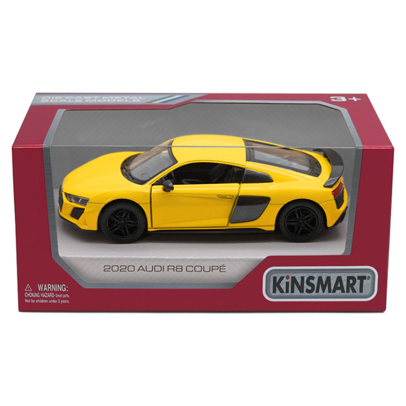 Kinsmart Die-Cast modelis 2020 Audi R8 Coupe, izmērs 1:38