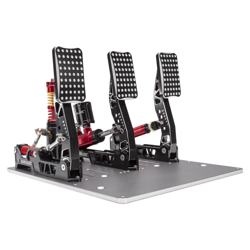 Simagic Crimson Edition, Hydraulic (Triple) Pedal Set, 100kg LoadCell, S309