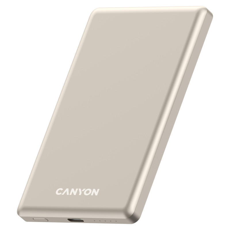 Canyon power bank OnPower 505 slim Magnetic 5000 mAh PD20W Beige