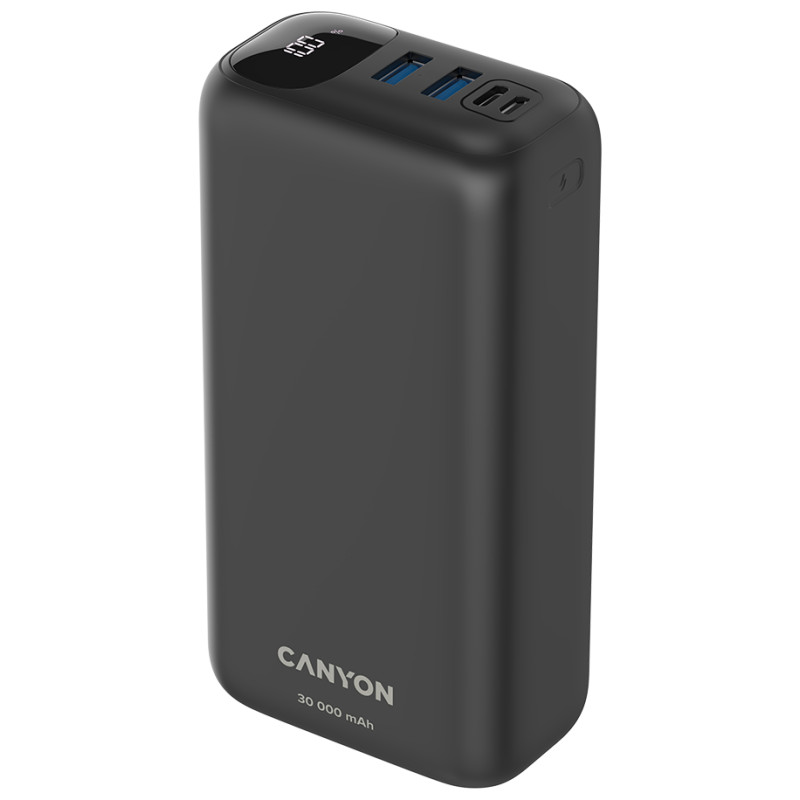 Canyon power bank PB-301 LED 30000 mAh PD 20W QC 3.0 Black