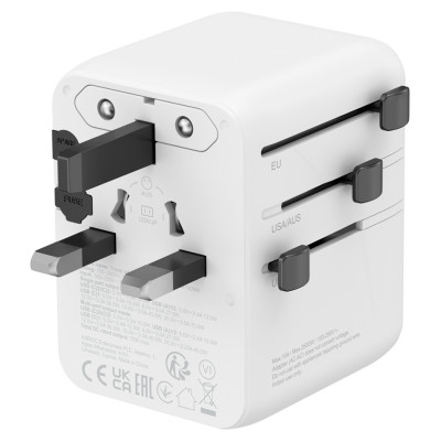 Canyon Travel Adapter OnTour 70 EU/UK/US/AUS 70W White