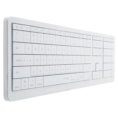 Clevetura CLVX 1 Touch-On-Keys AI Wireless Keyboard, ANSI US Mac layout, Scissor Switches, Aluminum Chassis, Interactive RGB, Mac/iPad/AppleTV/PC support