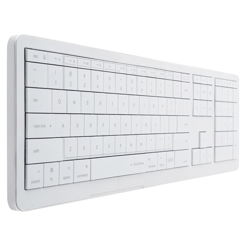 Clevetura CLVX 1 Touch-On-Keys AI Wireless Keyboard, ANSI US Mac layout, Scissor Switches, Aluminum Chassis, Interactive RGB, Mac/iPad/AppleTV/PC support