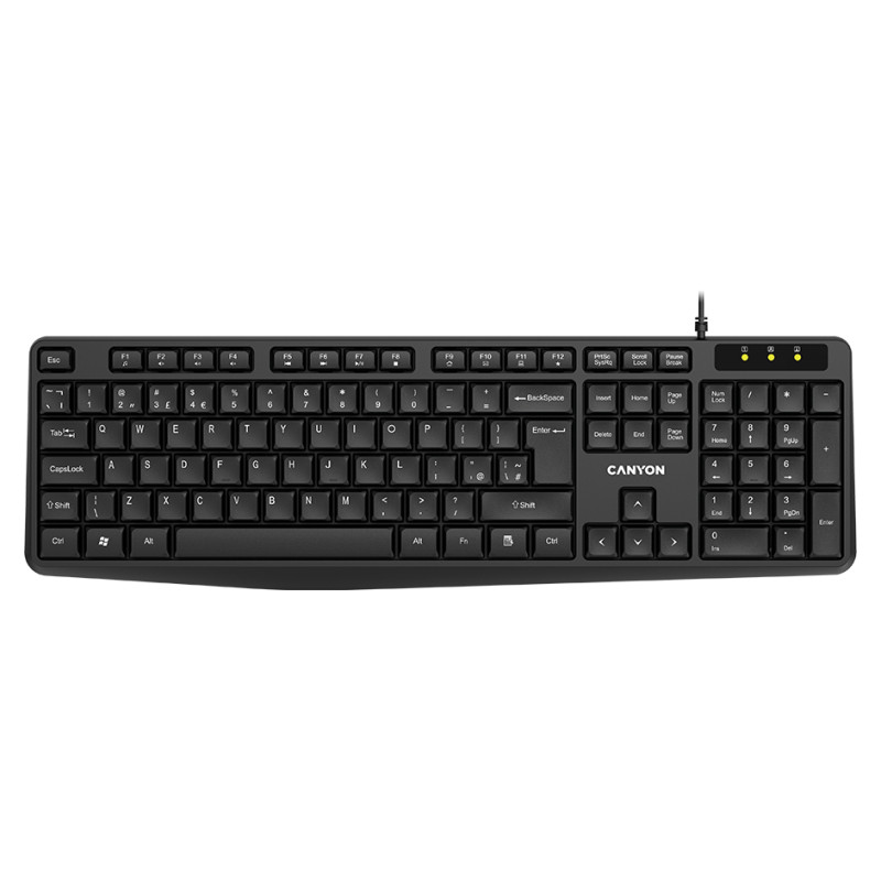 Canyon keyboard KB-1 UK Wired Black