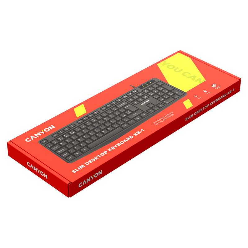 Canyon keyboard KB-1 UK Wired Black