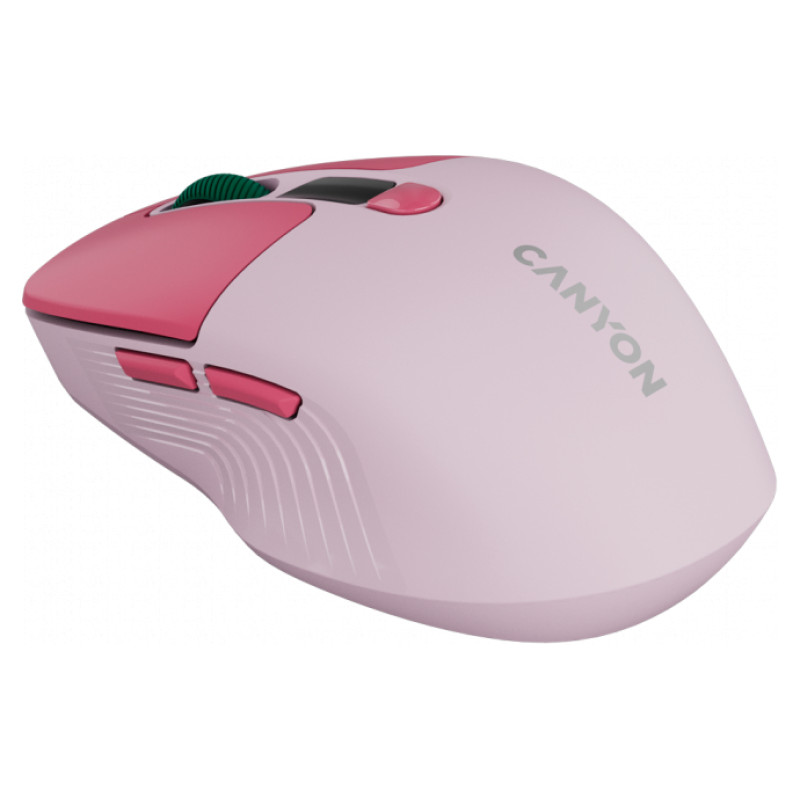 Canyon mouse MW-26 LCD Silent Dual Mode Wireless Pink