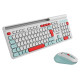 Canyon HSET-W5 EN Keyboard+Mouse AAA+AA Wireless White