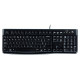 Logitech K120 Corded Keyboard - BLACK - USB - RUS - B2B