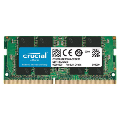 Crucial 16GB DDR4-3200 SODIMM CL22 (8Gbit/16Gbit) Tray