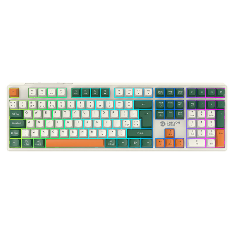 Canyon keyboard Shadder GKW-11 Mech RGB UK/US Wireless White