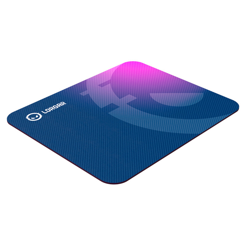 Lorgar Main 133, Gaming mouse pad, High-speed surface, Purple anti-slip rubber base, size: 360mm x 300mm x 3mm, weight 0.2kg