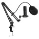 Lorgar Voicer 931, Gaming Microphone, Black, USB condenser microphone with boom arm stand, pop filter, tripod stand. including 1* microphone, 1*Boom Arm Stand with C-clamp, 1*shock mount, 1*pop filter, 1*windscreen cap, 1*2.5m type-C USB cable, 1* Extra t