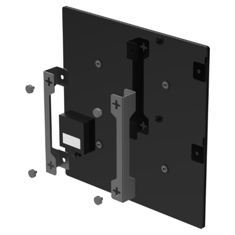 Aeno Premium Eco Smart Quadro Wall Heater, 500W, 50x50 cm., Tempered glass, Infrared+convection heating type, LED display Plug type: Europe (E/F type), BLACK, , Made in Poland