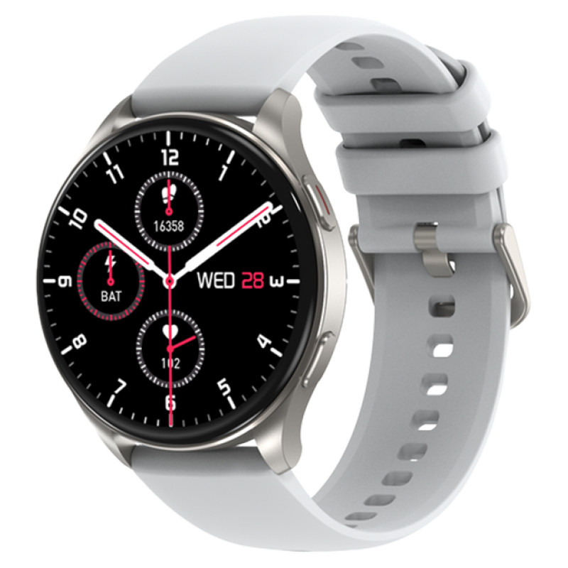 Blackview X20 1.43inch Amoled display 466*466 ATS3085L 128Mb+481KB 380mAh Calls and SMS notification, 100 sports modes 24-hour heart rate detection Silver