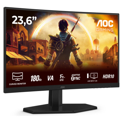 AOC LCD Monitor|AOC|23.6 "|1920 x 1080 pixels|Full HD|Native aspect ratio 16:9|LED|Curved|C24G42E