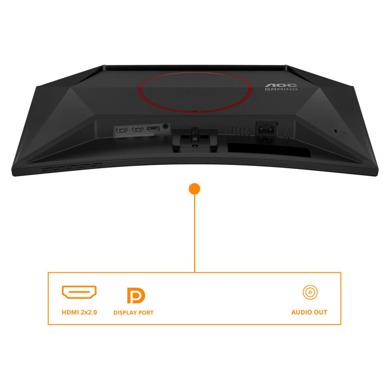 AOC LCD Monitor|AOC|23.6 "|1920 x 1080 pixels|Full HD|Native aspect ratio 16:9|LED|Curved|C24G42E