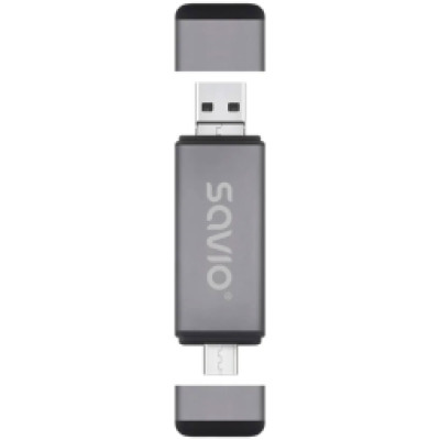 Savio USB 3in1 kar&scaron;u lasītājs