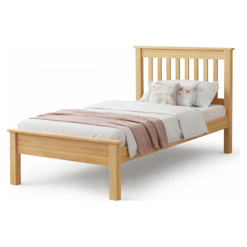 Emis Bērnu gulta "Gamma Junior" 70x160 / Balts + pelēks (RAL 7040) / Nē