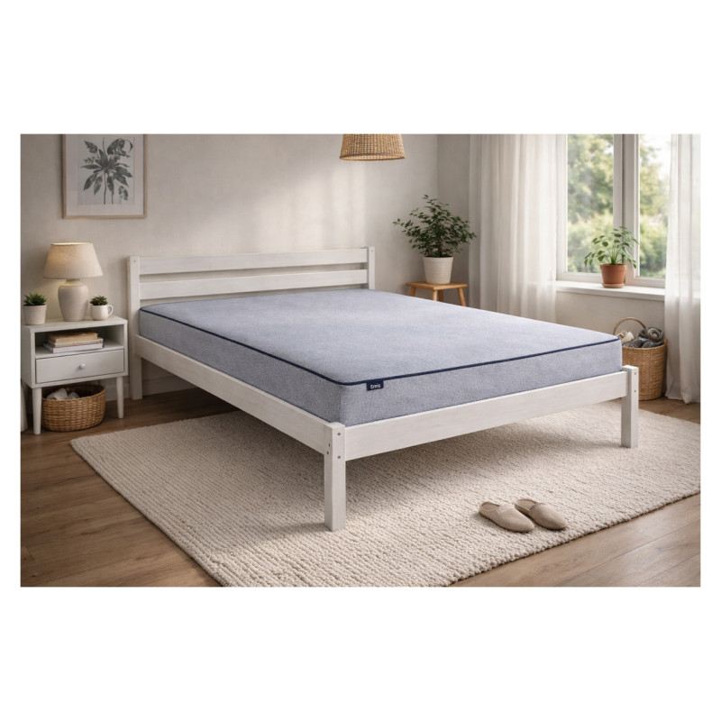 Emis Koka gultas komplekts ar matraci &ldquo;Irene" 160x200 / Balts / Premium