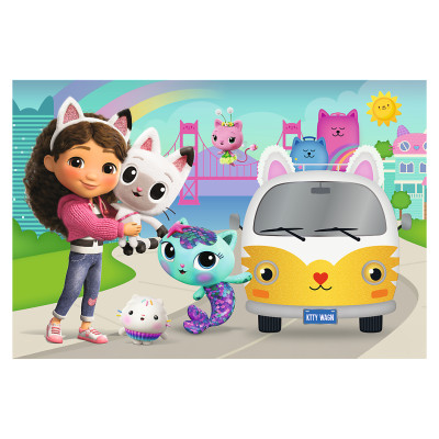 Trefl GABBY&acute;S DOLLHOUSE Mirdzo&scaron;a puzle Gabby&acute;s Dollhouse, 60 gab.