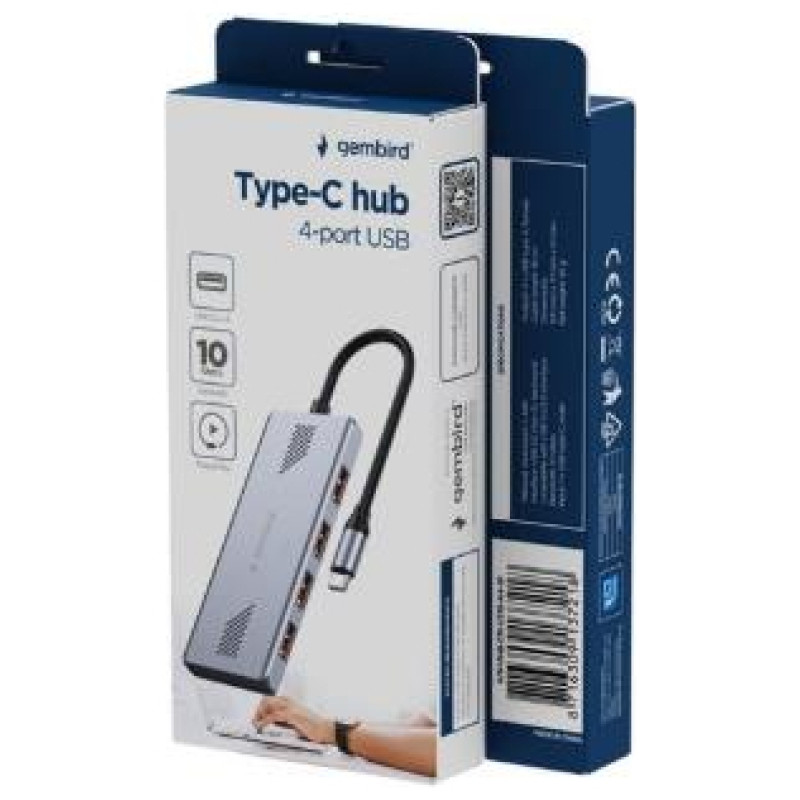 Gembird I/O HUB USB-C 4PORT/UHB-CM-U310-A4-01 GEMBIRD
