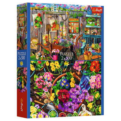 Trefl Pužļu komplekts Dārzs, 2x500 gab.