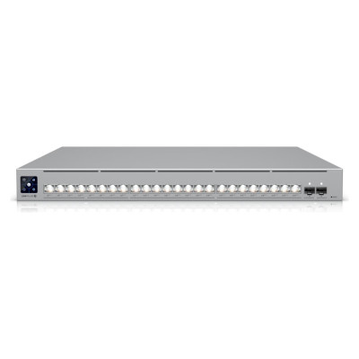 Ubiquiti Switch|UBIQUITI|Pro XG 24 PoE|Switch type Managed|Switch layer L2/L3|Rack mounting Yes|Stackable Yes|Form factor 1U|24xRJ-45 ports|RJ-45 Ports Type 10G Ethernet (100/1000/10000)|8x2.5G Ethernet (copper) ports quantity|16x10G Ethernet (copper) por