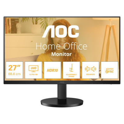 AOC LCD Monitor|AOC|27 "|3840 x 2160 pixels|4K Ultra HD|Native aspect ratio 16:9|LED|Flat|U27B3AF