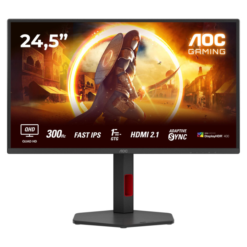 AOC LCD Monitor|AOC|24.5 "|2560 x 1440 pixels|Quad HD|Native aspect ratio 16:9|LED|Flat|Q25G4SR
