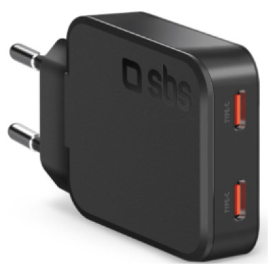 SBS Lādētājs SBS Ultra-slim 2x Type-C 65W