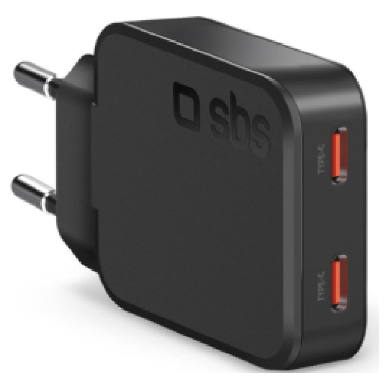 SBS Lādētājs SBS Ultra-slim 2x Type-C 65W