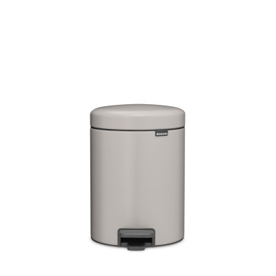Brabantia atkritumu tvertne ar pedāli NewIcon, 5 l, Soft Grey - 252204