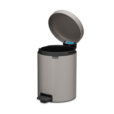 Brabantia atkritumu tvertne ar pedāli NewIcon, 5 l, Soft Grey - 252204