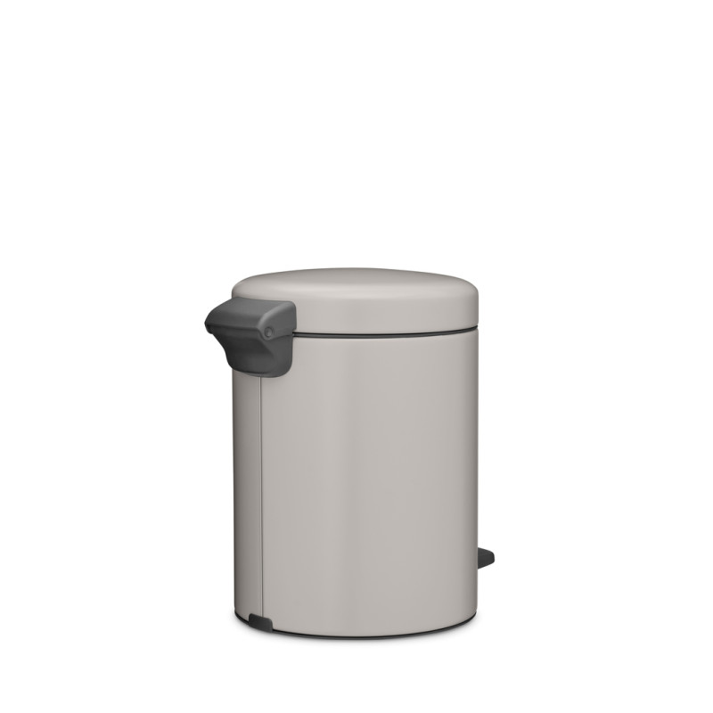 Brabantia atkritumu tvertne ar pedāli NewIcon, 5 l, Soft Grey - 252204