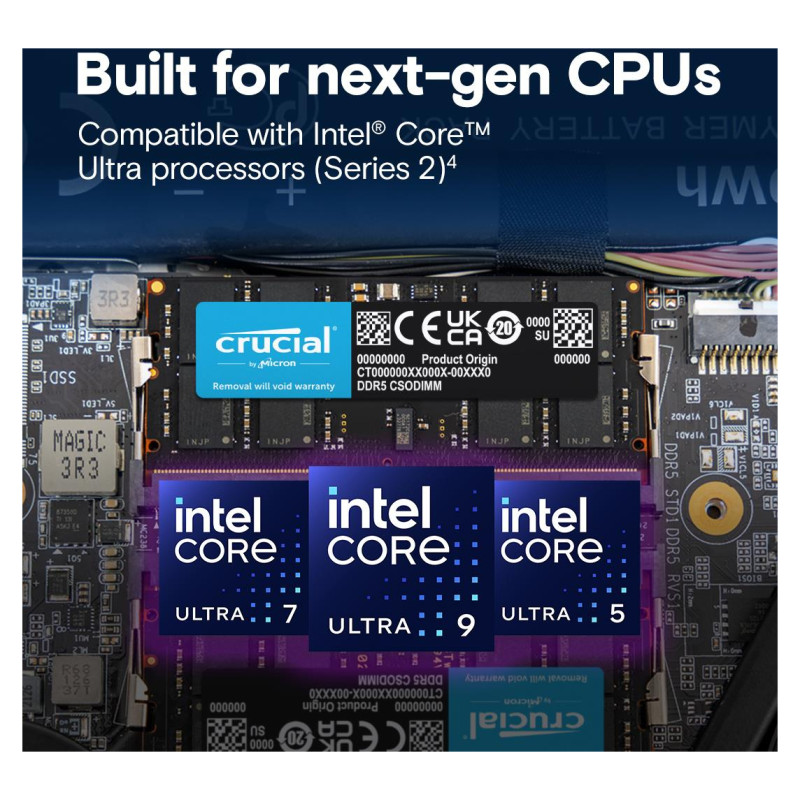 Crucial MEMORY DIMM PRO 32GB DDR5-6400/CT32G64C52CS5 CRUCIAL