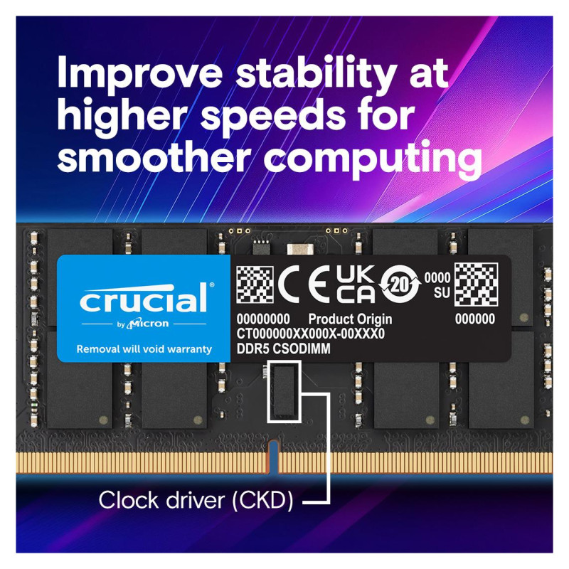 Crucial MEMORY DIMM PRO 32GB DDR5-6400/CT32G64C52CS5 CRUCIAL