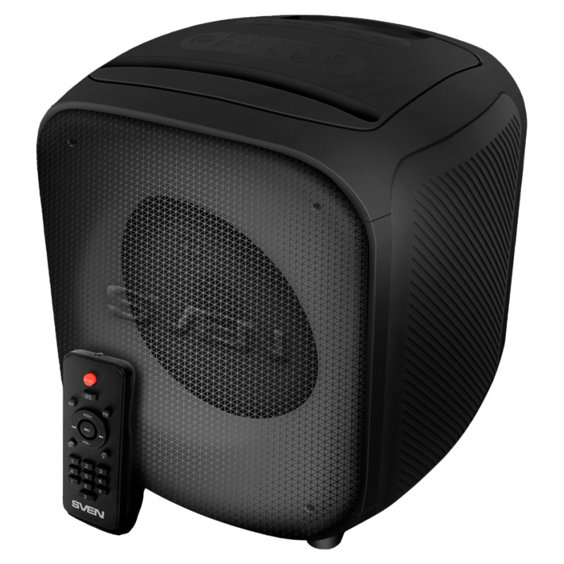 Sven Speaker SVEN PS-555, black, power output 65 W (RMS), TWS, Bluetooth, USB, microSD, RC, lithium battery