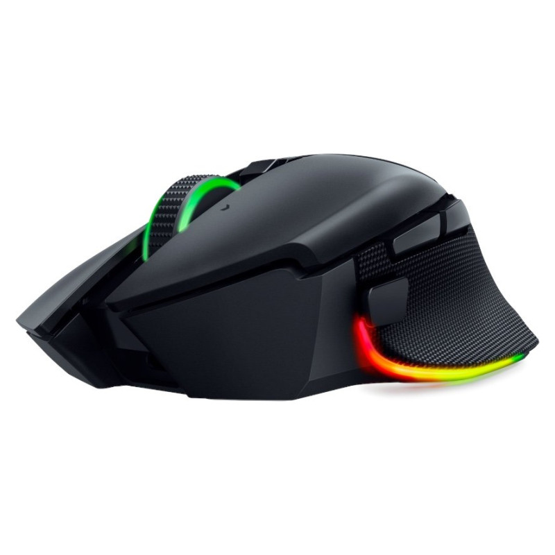 Razer Basilisk V3 Pro - Ergonomic Wireless Gaming Mouse, Razer HyperSpeed Wireless, Bluetooth, Speedflex Cable USB Type C, Razer Chroma RGB, Focus Pro 30K Optical Sensor, 30000DPI,  Optical Mouse Switches Gen-3, 4-way Razer HyperScroll tilt wheel