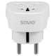 Savio Strāvas adapteris SAVIO Travel adapter Global socket &ndash; EU plug 15A