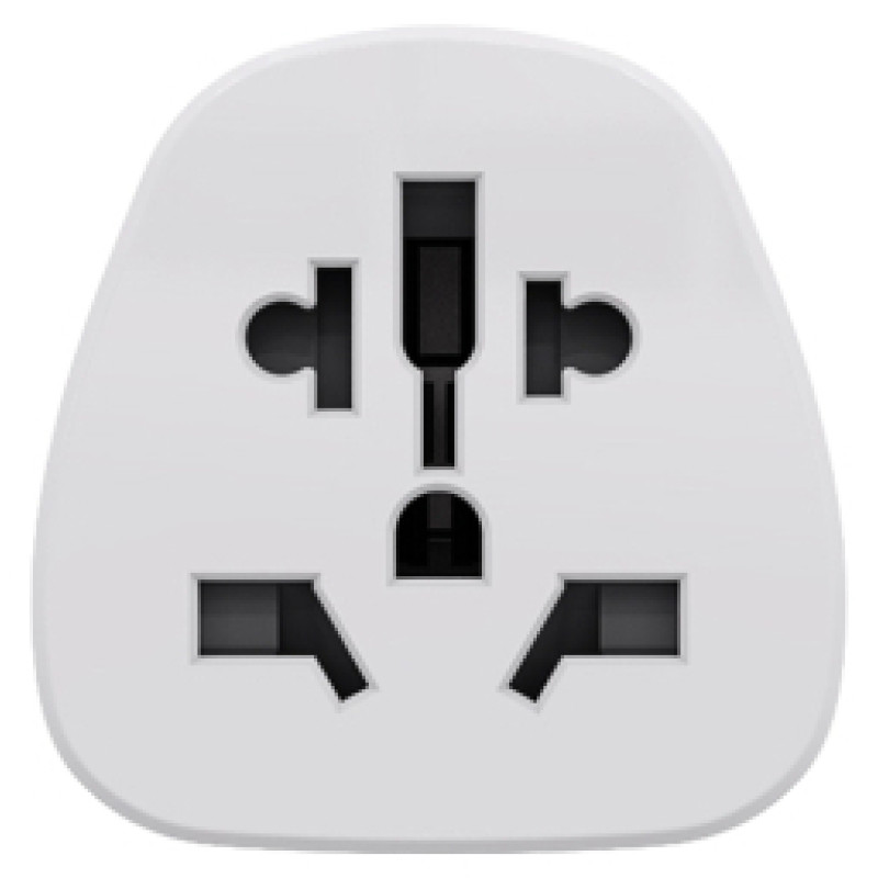 Savio Strāvas adapteris SAVIO Travel adapter Global socket &ndash; EU plug 15A