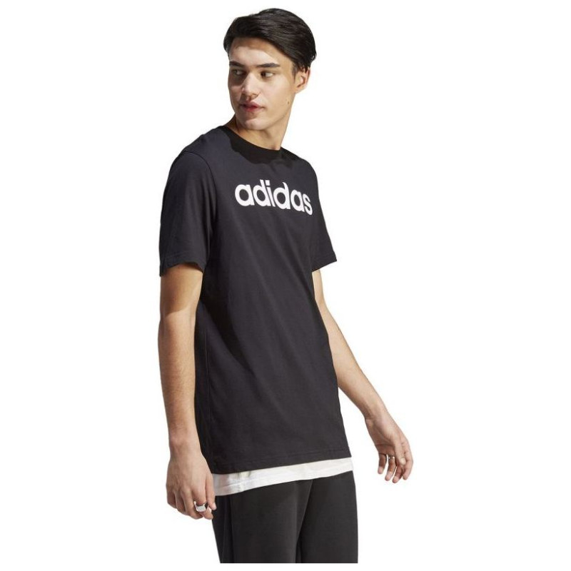 Adidas Essentials Single Jersey Linear Embroidered Logo Tee M IC9274 (S)