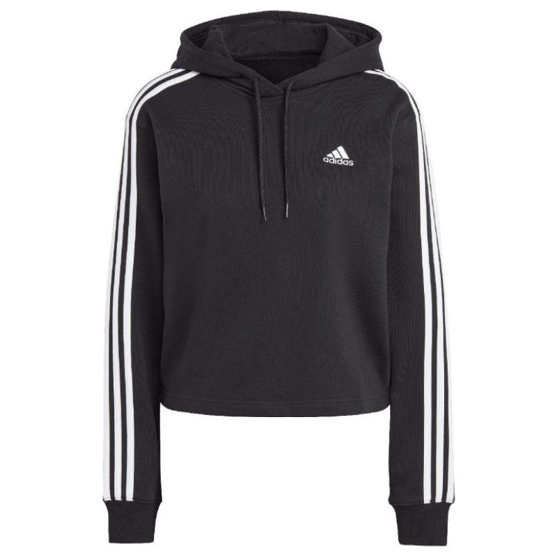 Adidas Essentials 3-Stripes French Terry Crop Hoodie W IC8767 (XS)