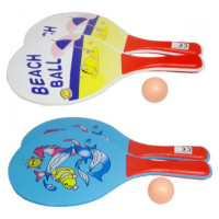 Swede Raketes ar bumbiņu BEACH BALL Q6395