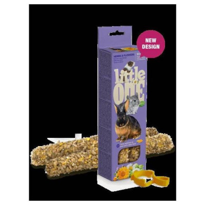Mealberry Little One Sticks for guinea pigs, rabbits and chinchillas with herbs and flowers 2х55 g in box
