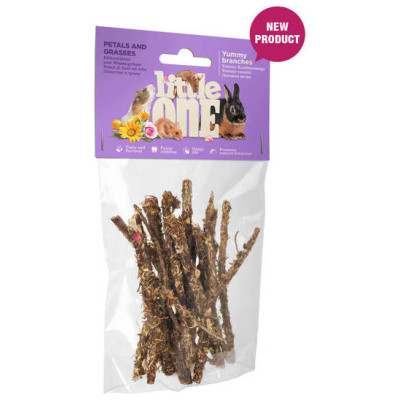 Mealberry Little One Yummy zariņi ar ziedlapiņām un stiebrzālēm 35 g - gardums maziem dzīvniekiem