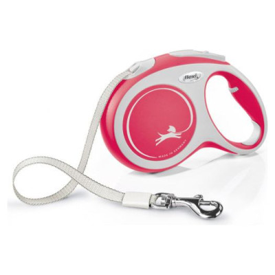 Flexi New Comfort L lente 5 m, red - pavada suņiem