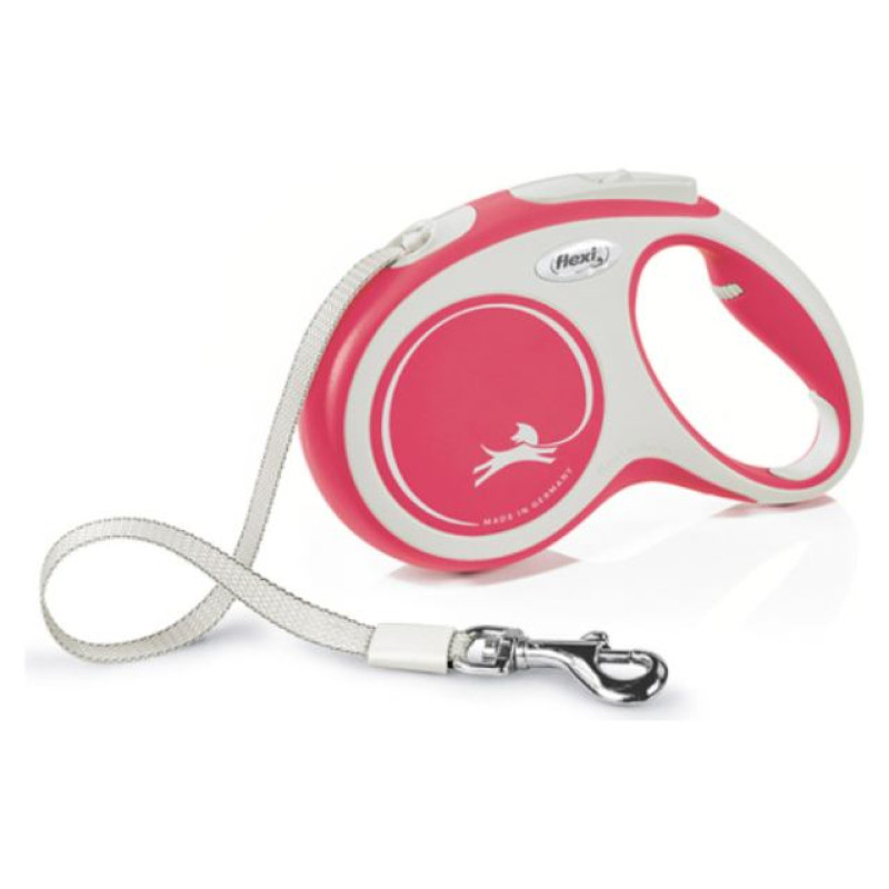 Flexi New Comfort M lente 5 m, red - pavada suņiem