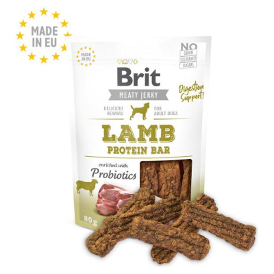 Brit Jerky Lamb Protein Bar 80 g kārums suņiem